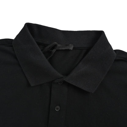 Moncler/Mask Black Label Back Patchwork Cotton Clothes Pique Polo Short Sleeves