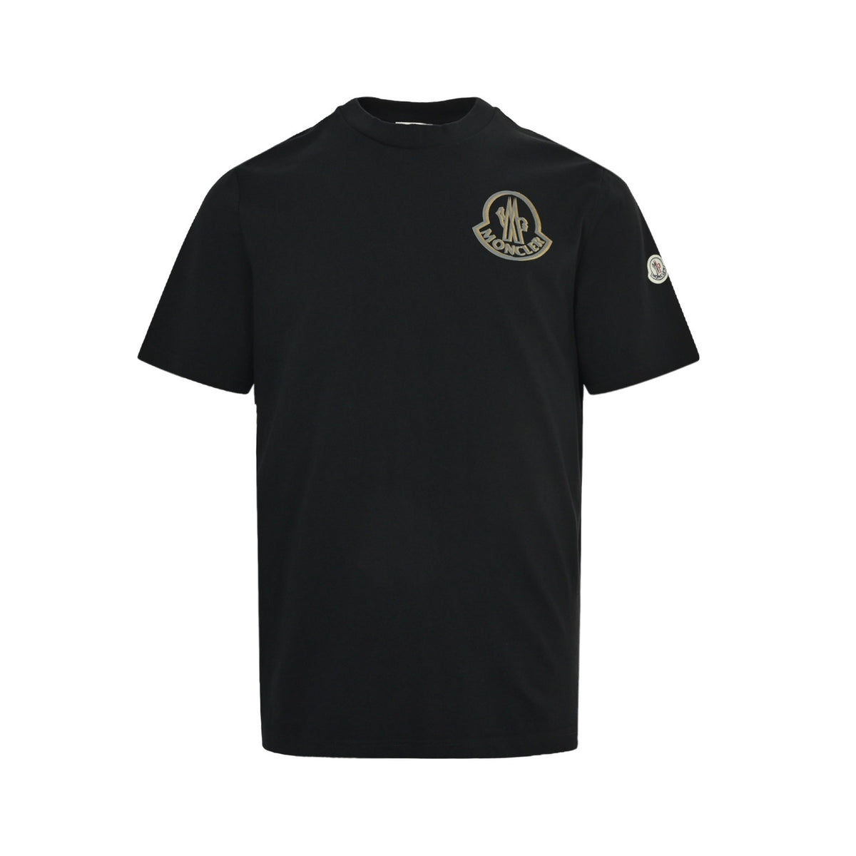 Moncler/Mask logo flocked printed short sleeves