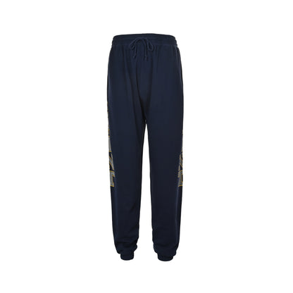 Saint Michael reflective angel medal print trousers