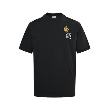 Loewe 26ss frog logo embroidered short sleeves