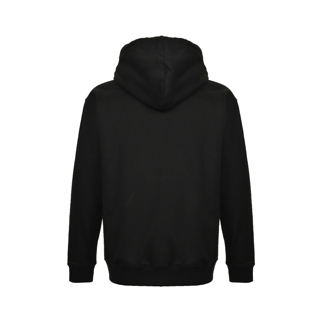 Burberry 24Fw letter embroidered plaid zipper hooded sweatshirt jacket