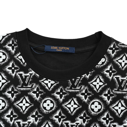 Louis Vuitton 26ss all-over presbyopia logo printed short sleeves