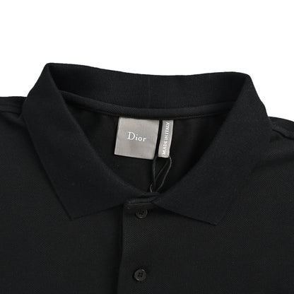 Dior 26ss four-leaf clover embroidered Polo short sleeves