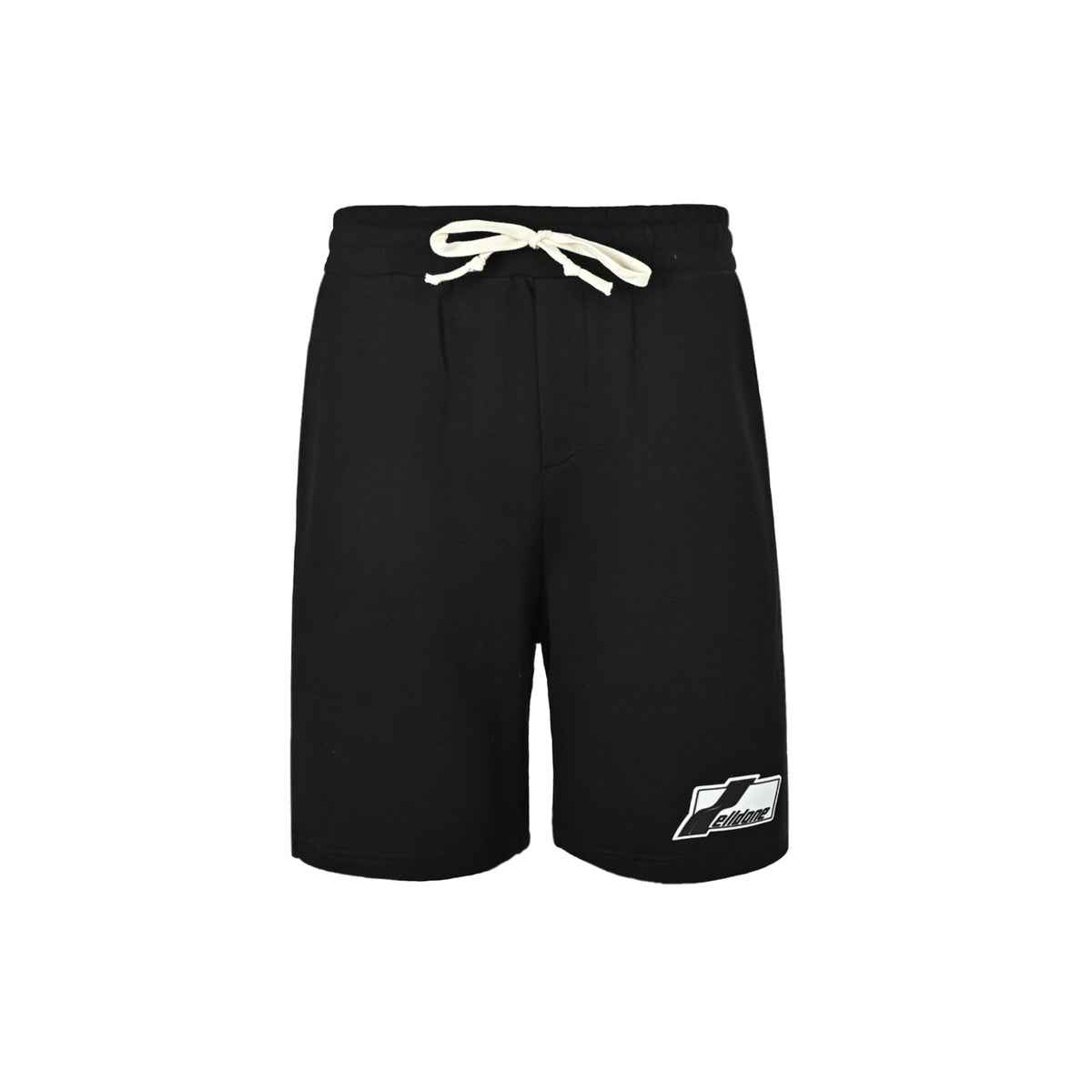 We11 Done silicone logo drawstring elastic shorts