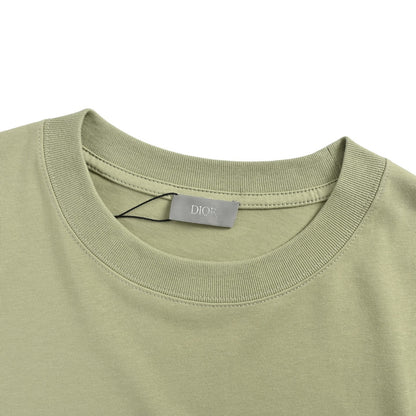 Dior Mountain multi-color patch embroidered short sleeves