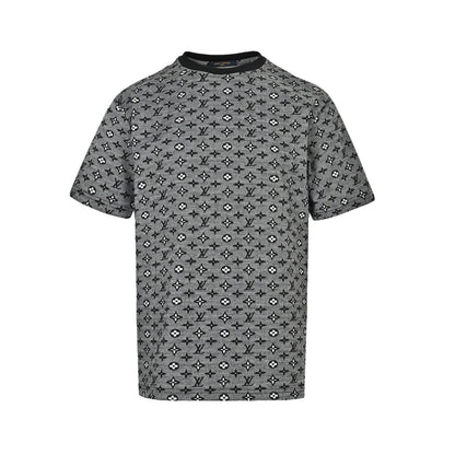 Louis Vuitton 26ss all-over presbyopia jacquard short sleeves
