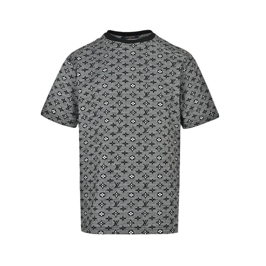 Louis Vuitton 26ss all-over presbyopia jacquard short sleeves
