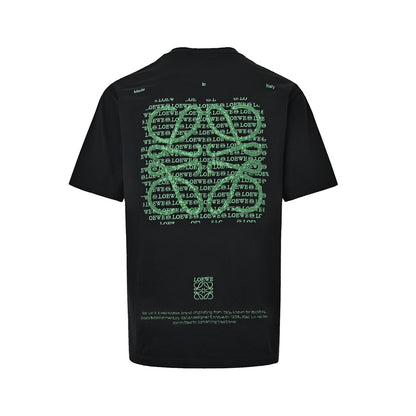 Loewe/Luo Yiwei limited geometric colorful sequin embroidered short sleeves