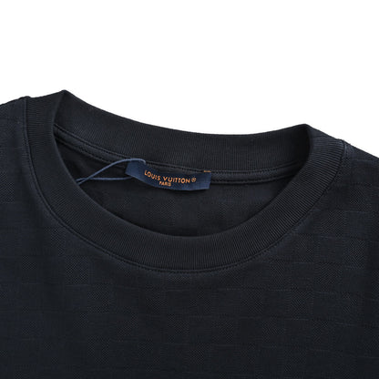 Louis Vuitton 24ss pique checkerboard embroidered short sleeves