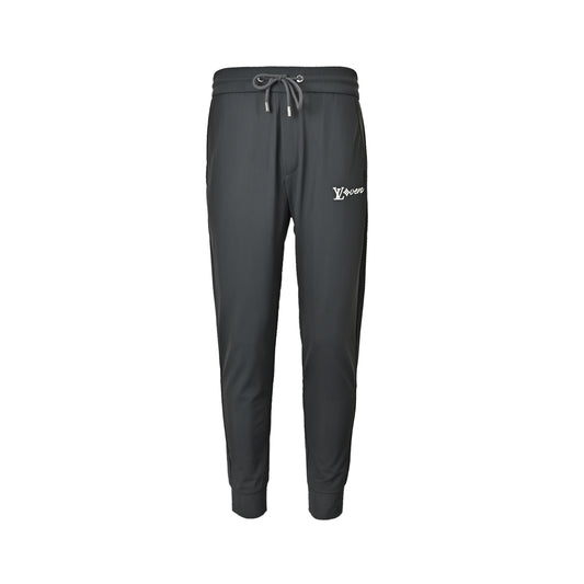 Louis Vuitton letter logo embroidered trousers