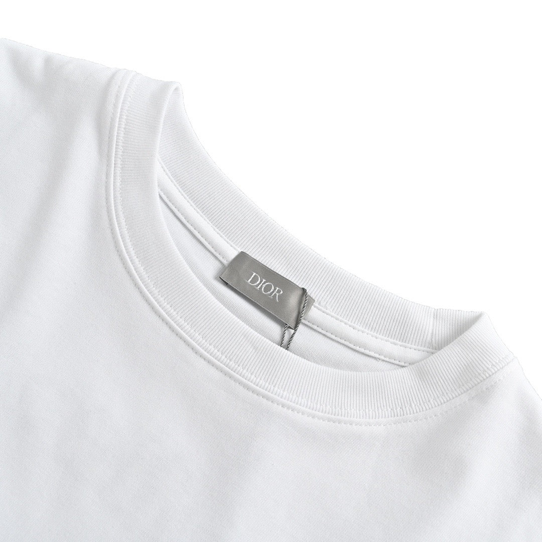 Dior 23ss pocket signature embroidered short sleeves