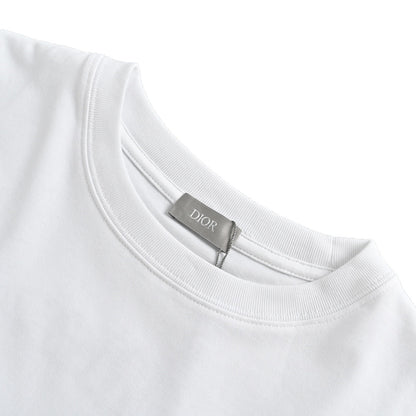 Dior 23ss pocket signature embroidered short sleeves