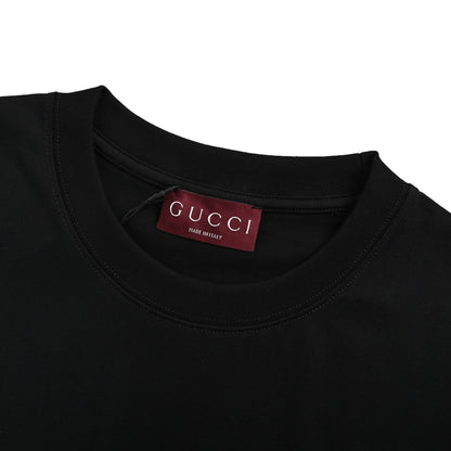 Gucci 25ss shadow double G back letter logo short sleeves
