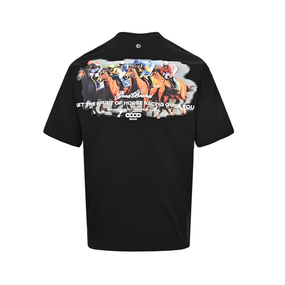 GOODBRAND Year of the Horse flocked embroidered racing short sleeves