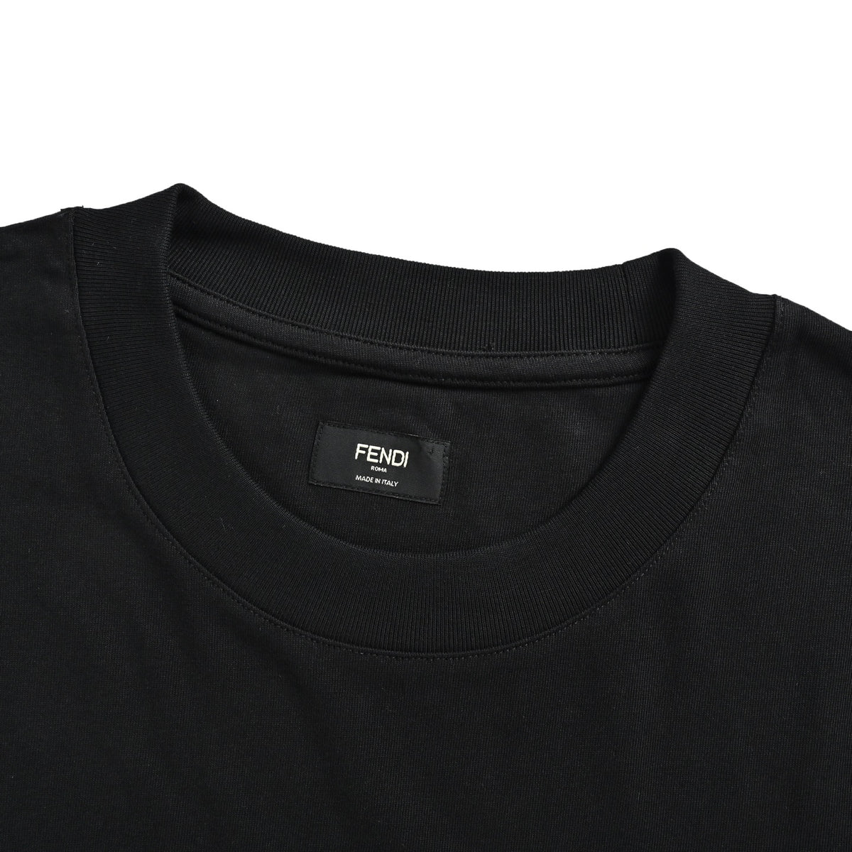 Fendi dark pattern beaded embroidered short sleeves