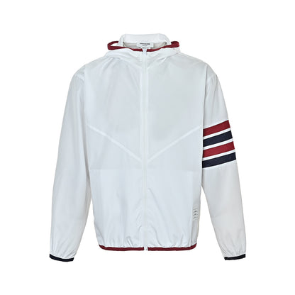 Thom Browne/Thom Brown red four-stripe sun protection clothing