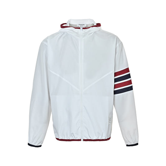 Thom Browne/Thom Brown red four-stripe sun protection clothing