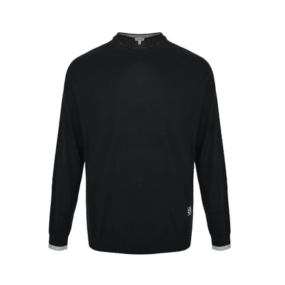 Loewe/Luoyiwei Anagram hem embroidered crew neck sweater