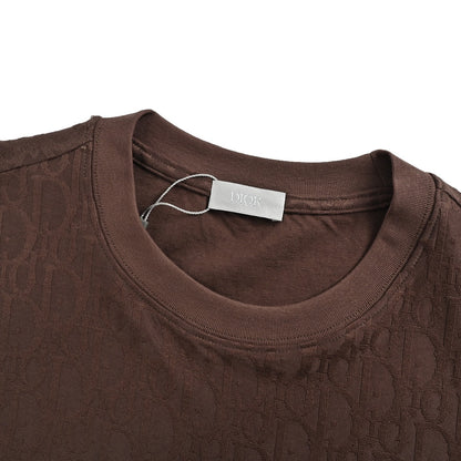 Dior 26ss all-over presbyopia jacquard short sleeves