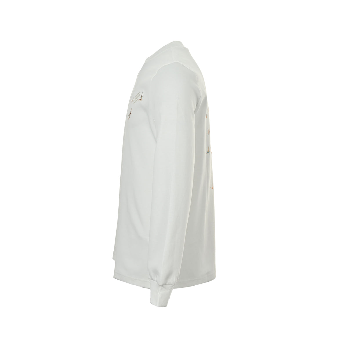 Louis Vuitton 25Fw canvas embroidered long-sleeved T-shirt