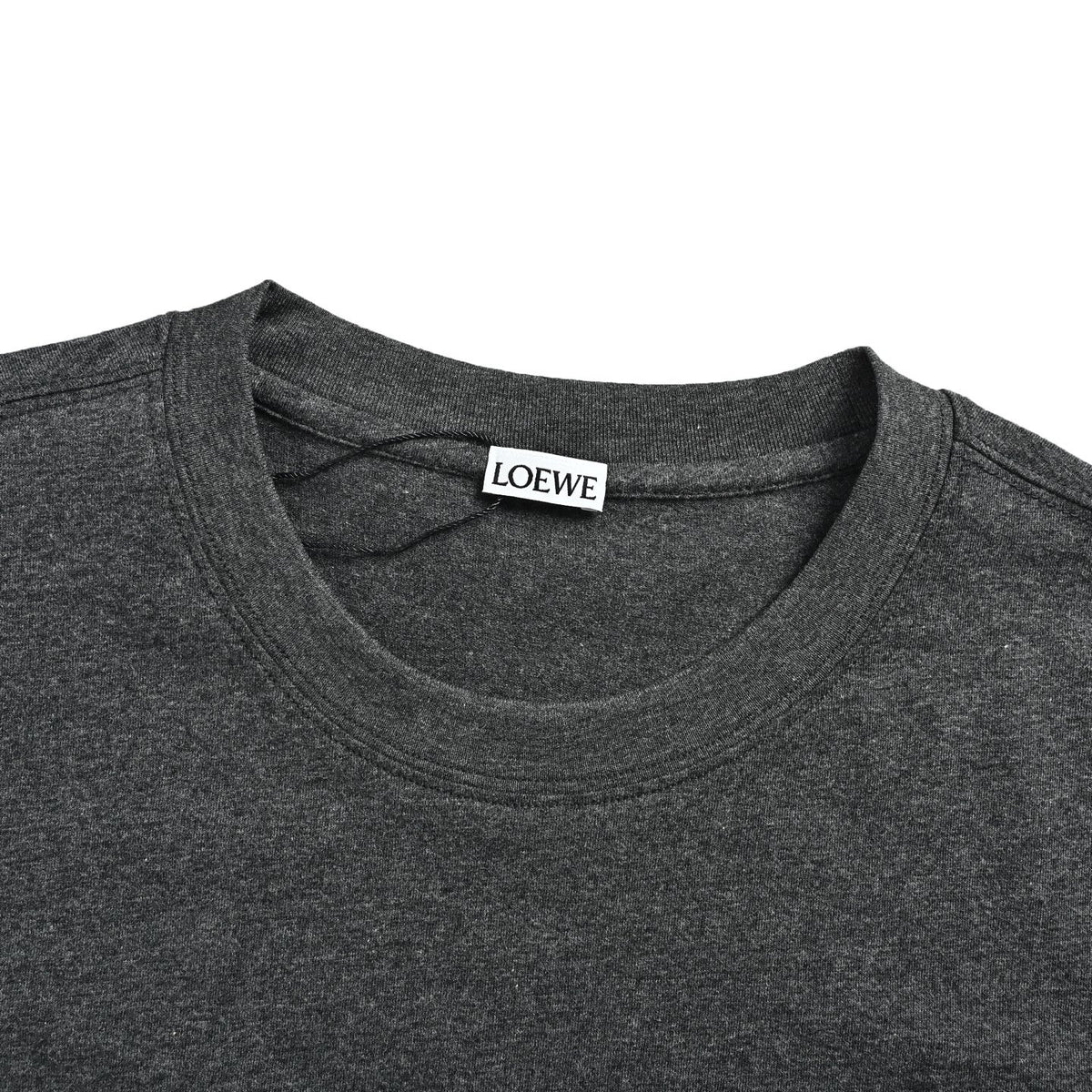 Loewe/Luo Yiwei white and black flower logo embroidered short sleeves