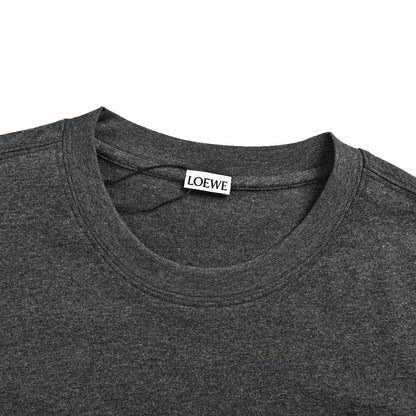 Loewe/Luo Yiwei white and black flower logo embroidered short sleeves