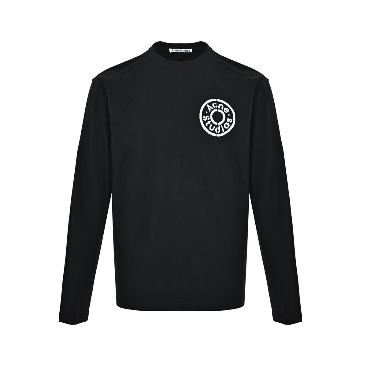Acne Studios circle letter logo long sleeve T-shirt