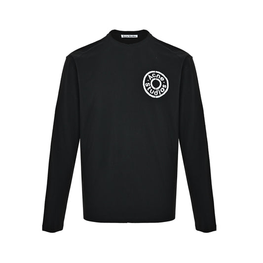 Acne Studios circle letter logo long sleeve T-shirt