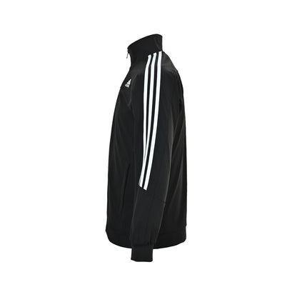 adidas Logo Striped Long Sleeve Retro Sports Stand Collar Jacket