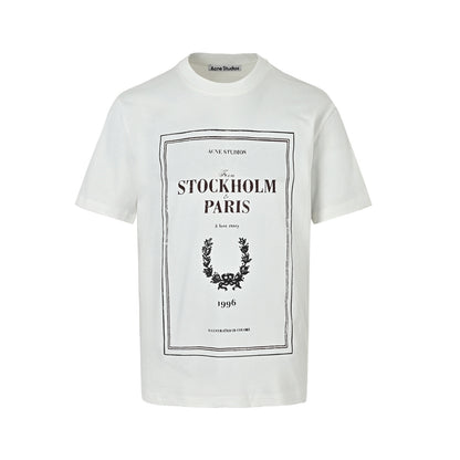 Acne studios 25Fw letter pattern short sleeves
