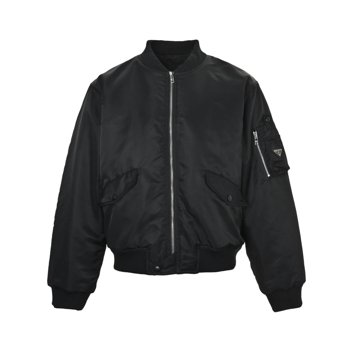 Prada zipper sleeve pocket flying cotton jacket