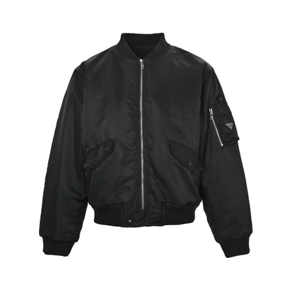 Prada zipper sleeve pocket flying cotton jacket