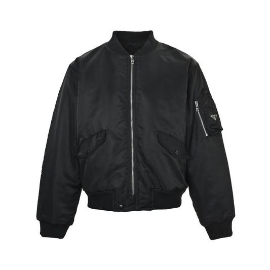 Prada zipper sleeve pocket flying cotton jacket