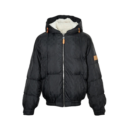 Louis Vuitton SKI ski series dark pattern armband hooded down jacket