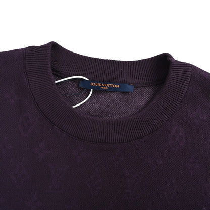 Louis Vuitton 26ss presbyopic gradient jacquard knitted short sleeves
