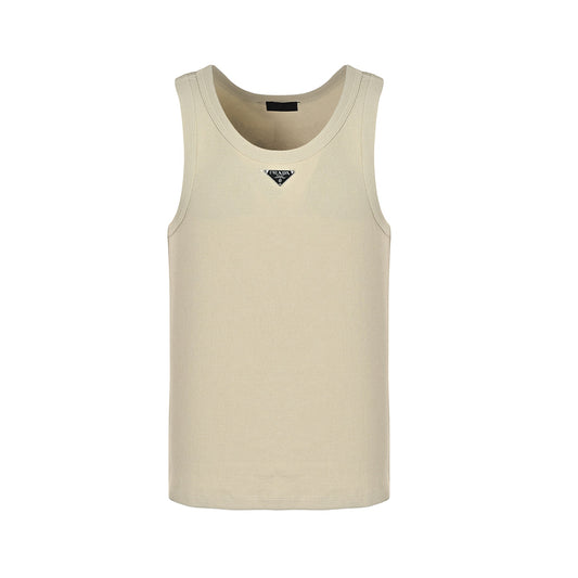Prada triangle logo waffle vest