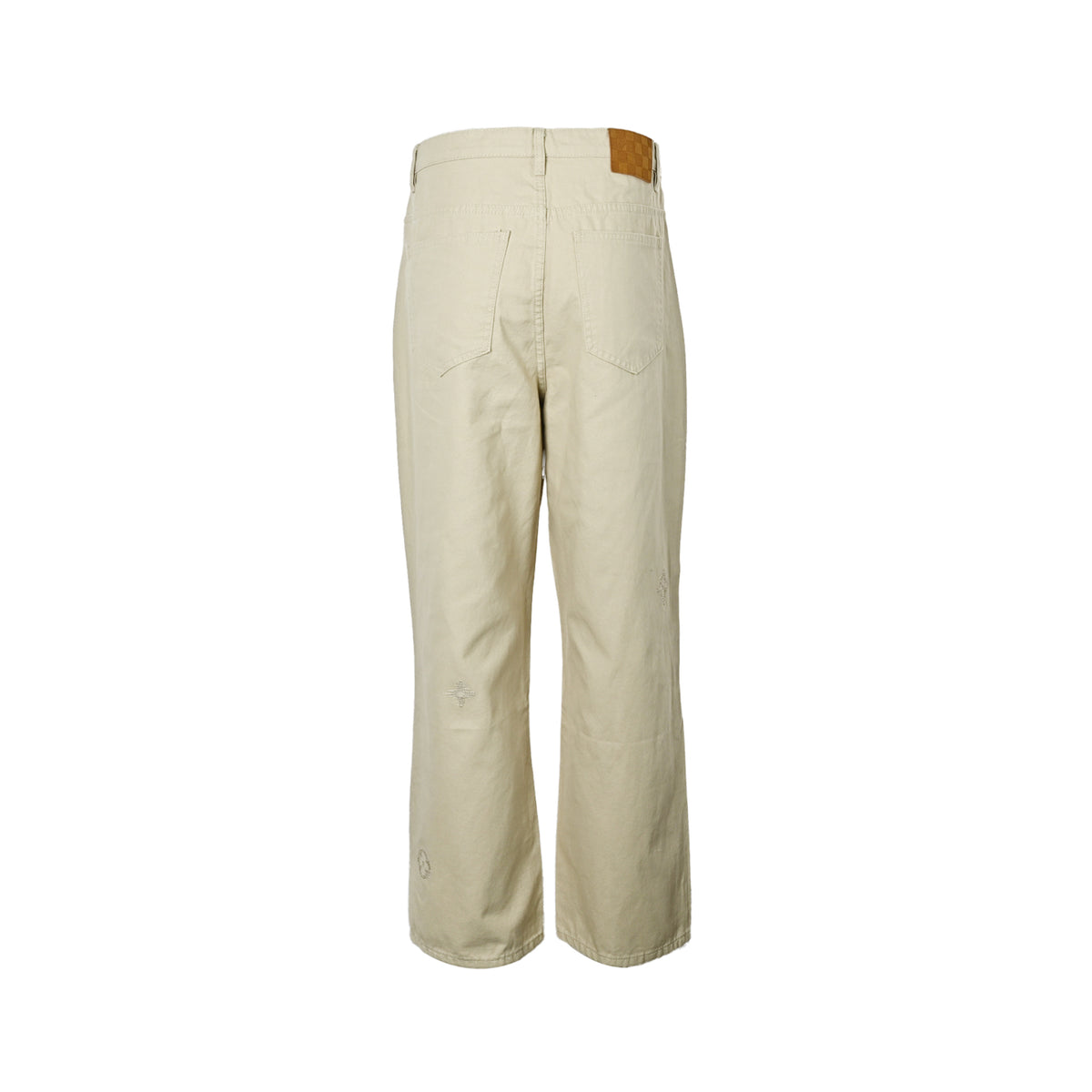 Louis Vuitton Monogram signature jeans with front and back embroidery
