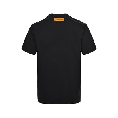 Louis Vuitton 25ss rainbow braided embroidered short sleeves