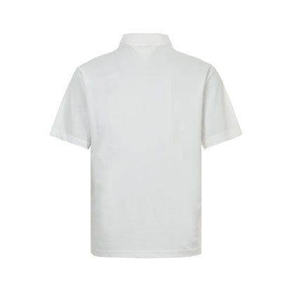Dior 25ss little blue cat embroidered Polo short sleeves