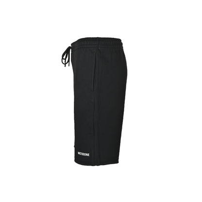 We11 Done letter LOGO printed raw edge casual shorts