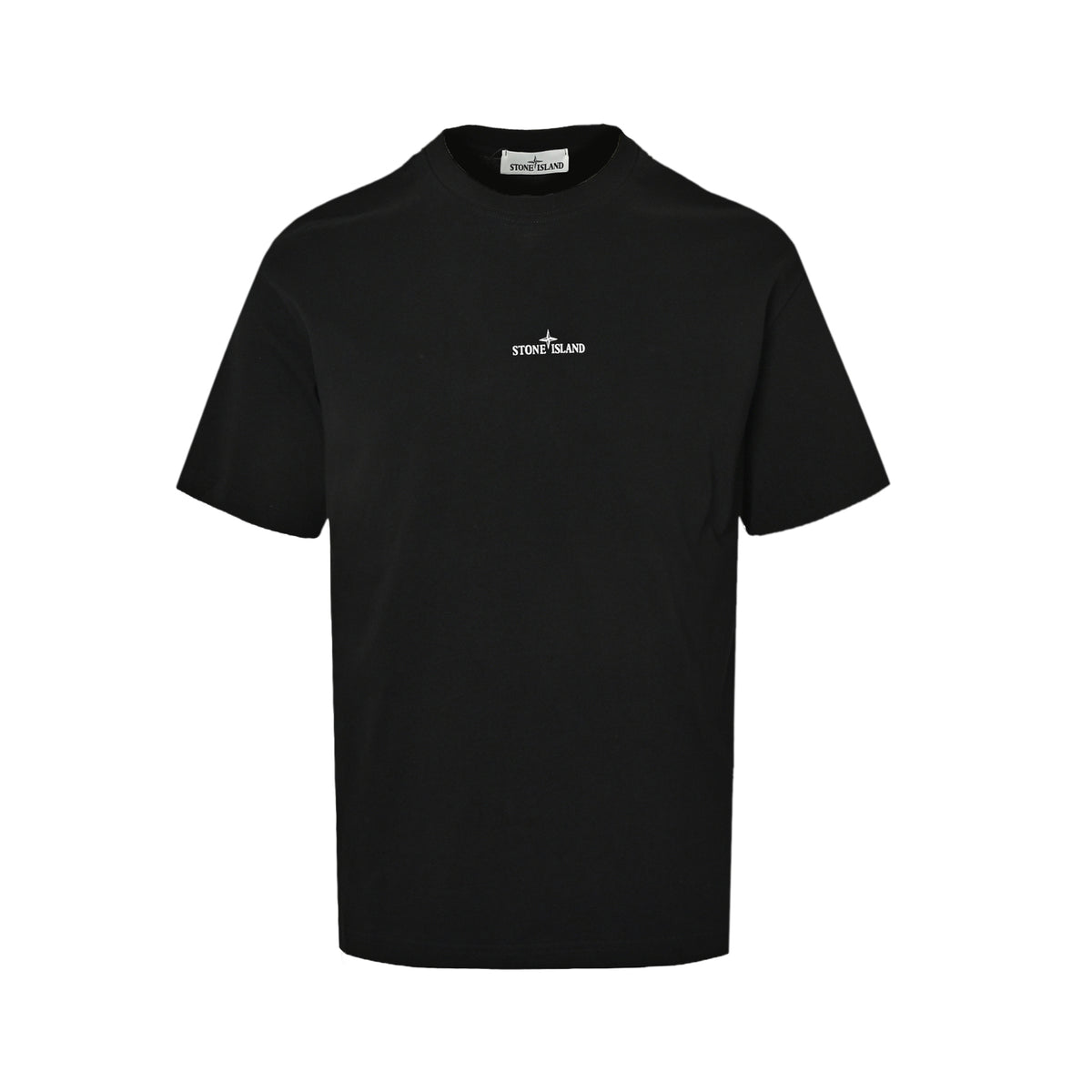 Stone Island compass coordinates printed short-sleeved shirt