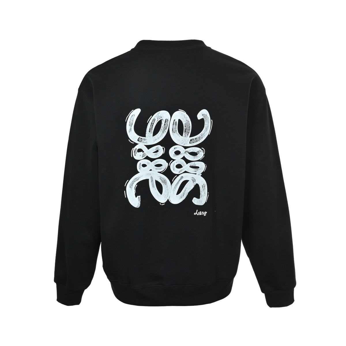 Loewe/Luo Yiwei chalk letter logo logo round neck sweatshirt
