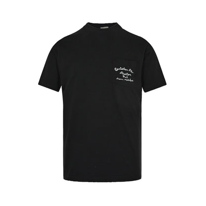 Dior 23ss pocket signature embroidered short sleeves