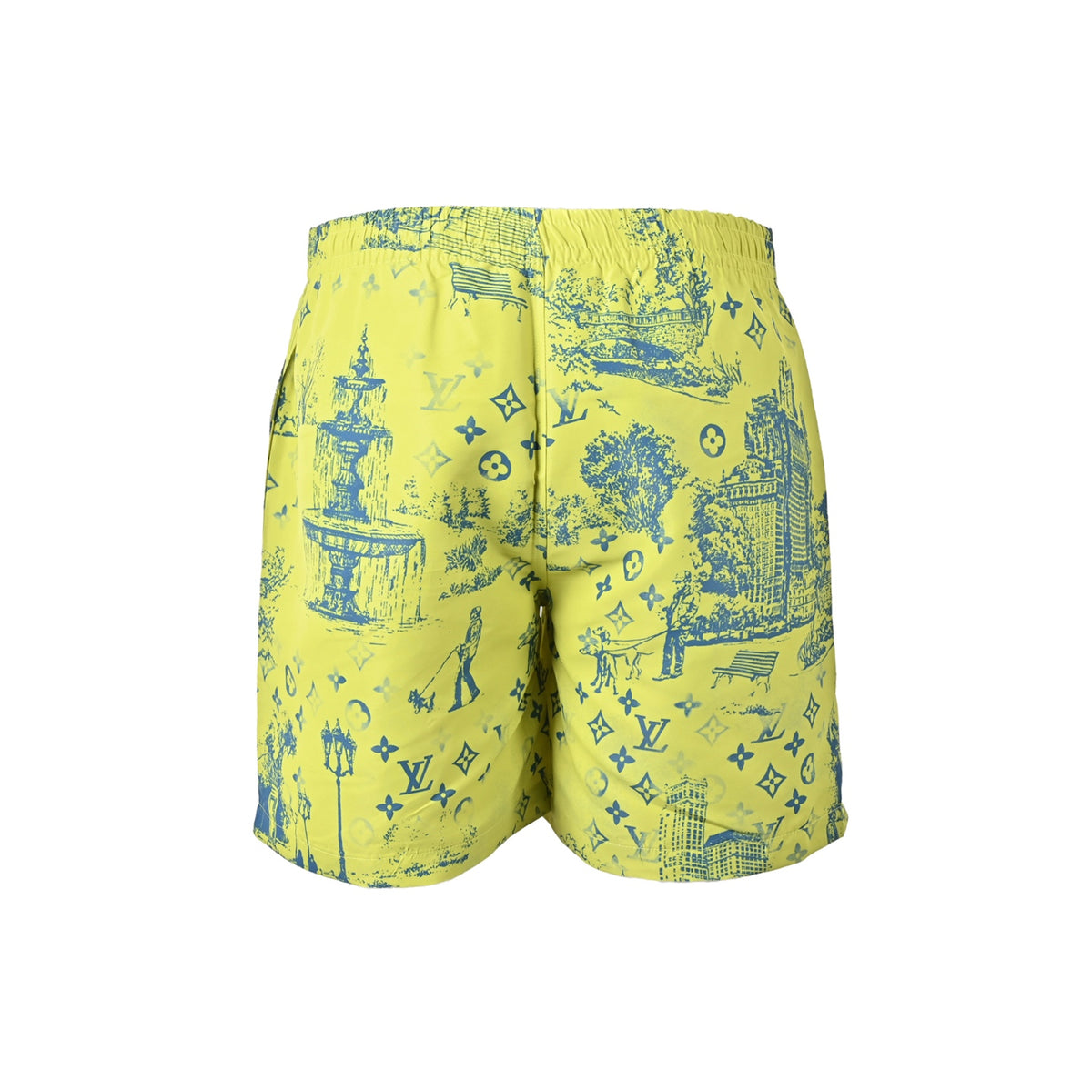 Louis Vuitton City Park Mulberry Silk Suit Shorts