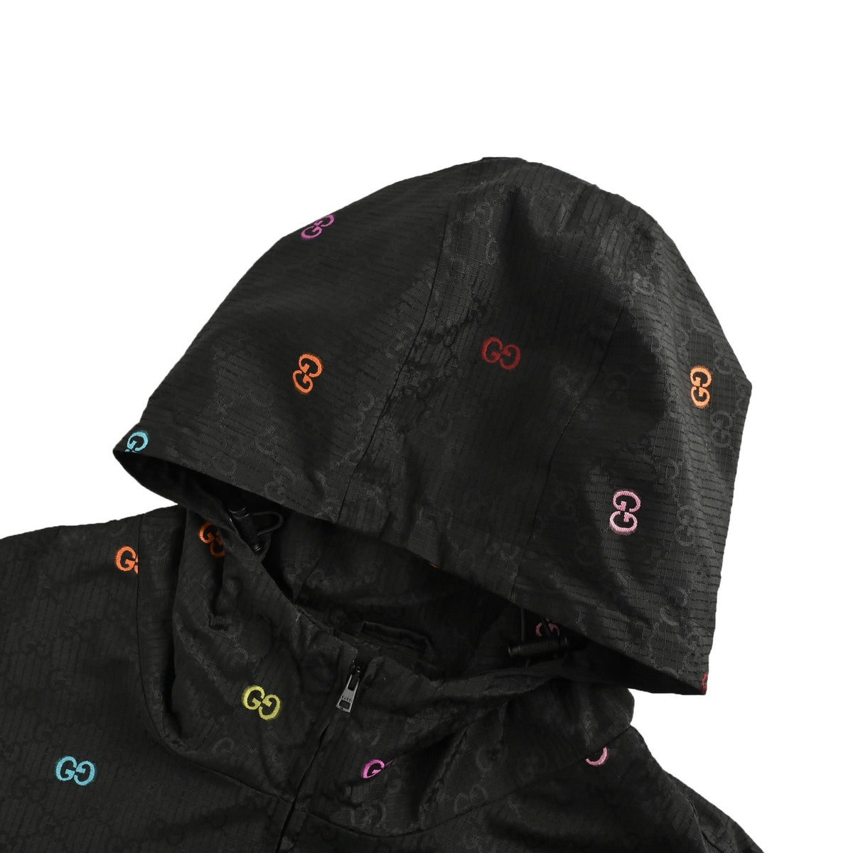 Gucci colorful jacquard GG canvas patchwork jacket