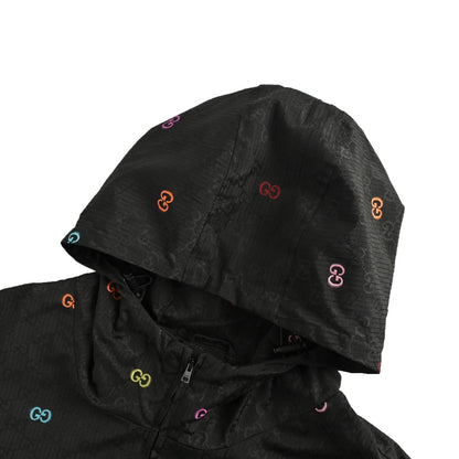 Gucci colorful jacquard GG canvas patchwork jacket