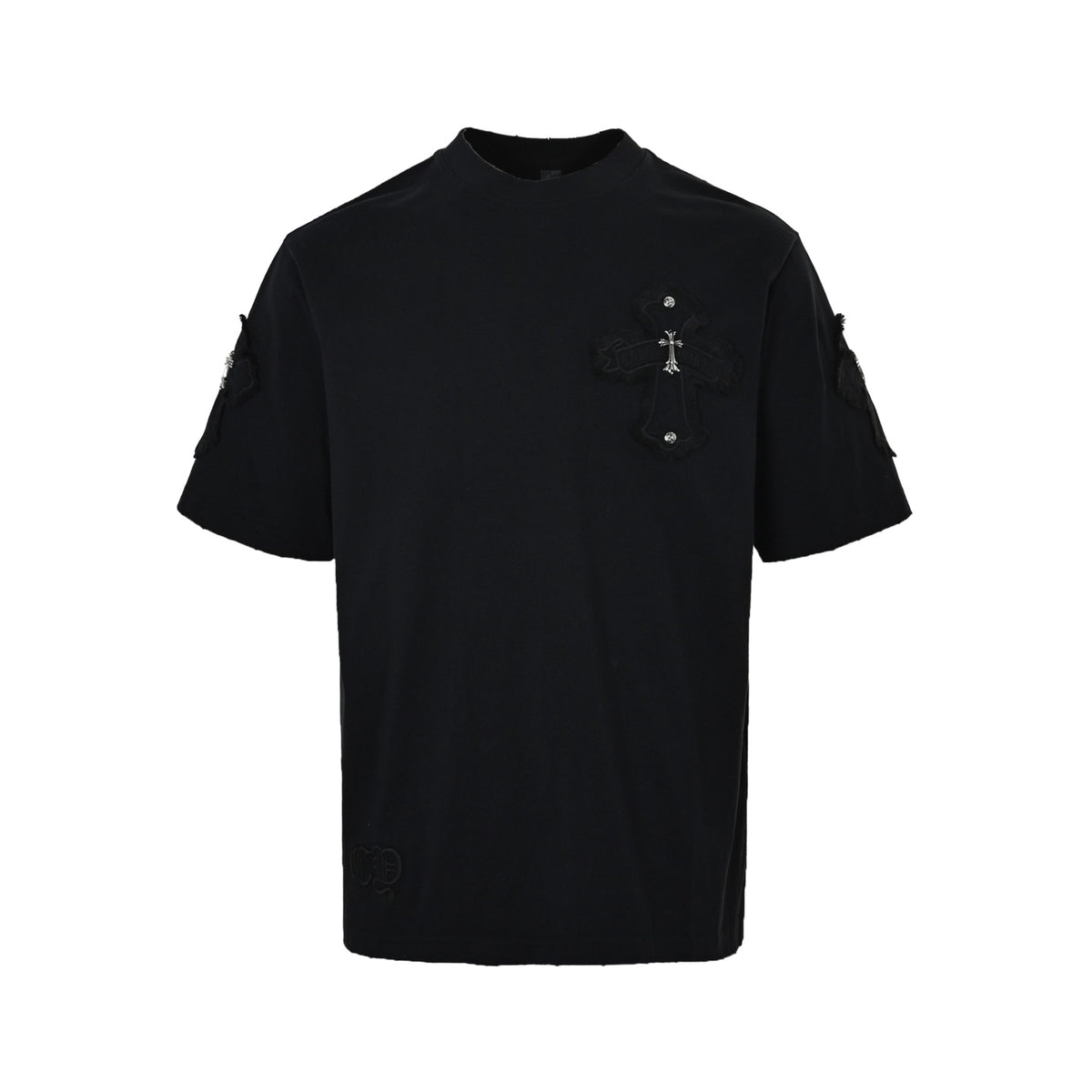 Chrome Hearts/Chrome Heart Tassel Large Patch Cross Short Sleeve