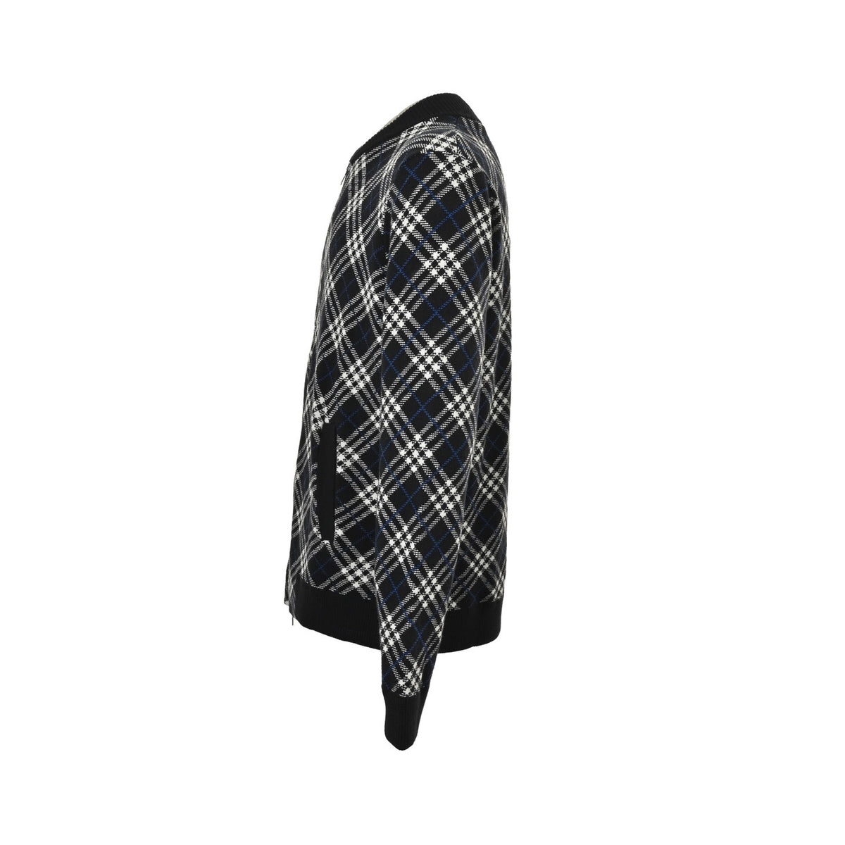 Burberry 25Fw diagonal zipper sweater cardigan jacket
