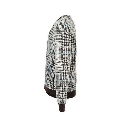 Louis Vuitton 25Fw houndstooth sweater cardigan