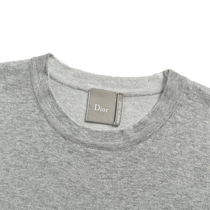 Dior small LOGO jacquard knitted off-shoulder short sleeves